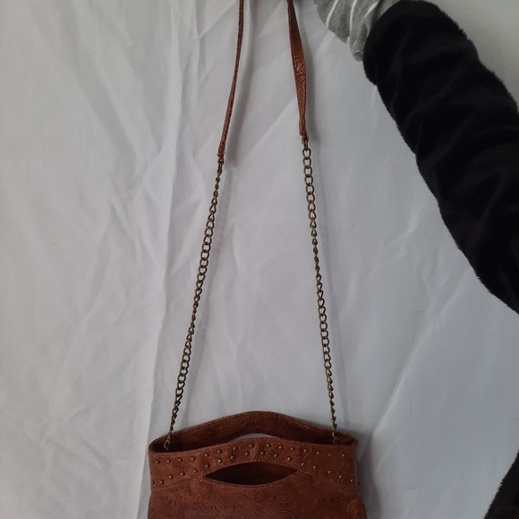 ALDO brown purse with brass detailing - Picture 6 of 6